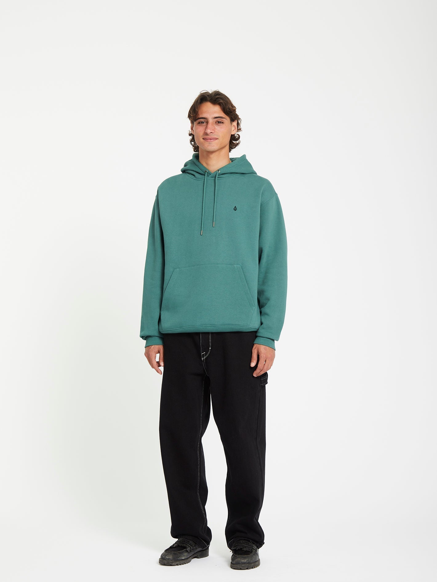Single Stone Hoodie - MEERGRÜN