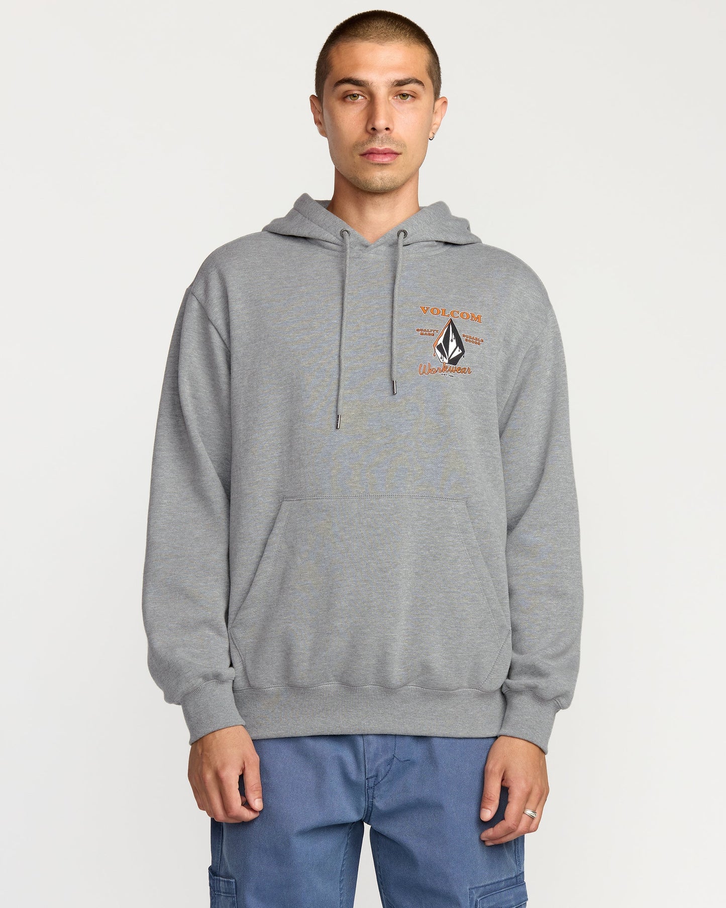 Sweat À Capuche Workwear - Heather Grey