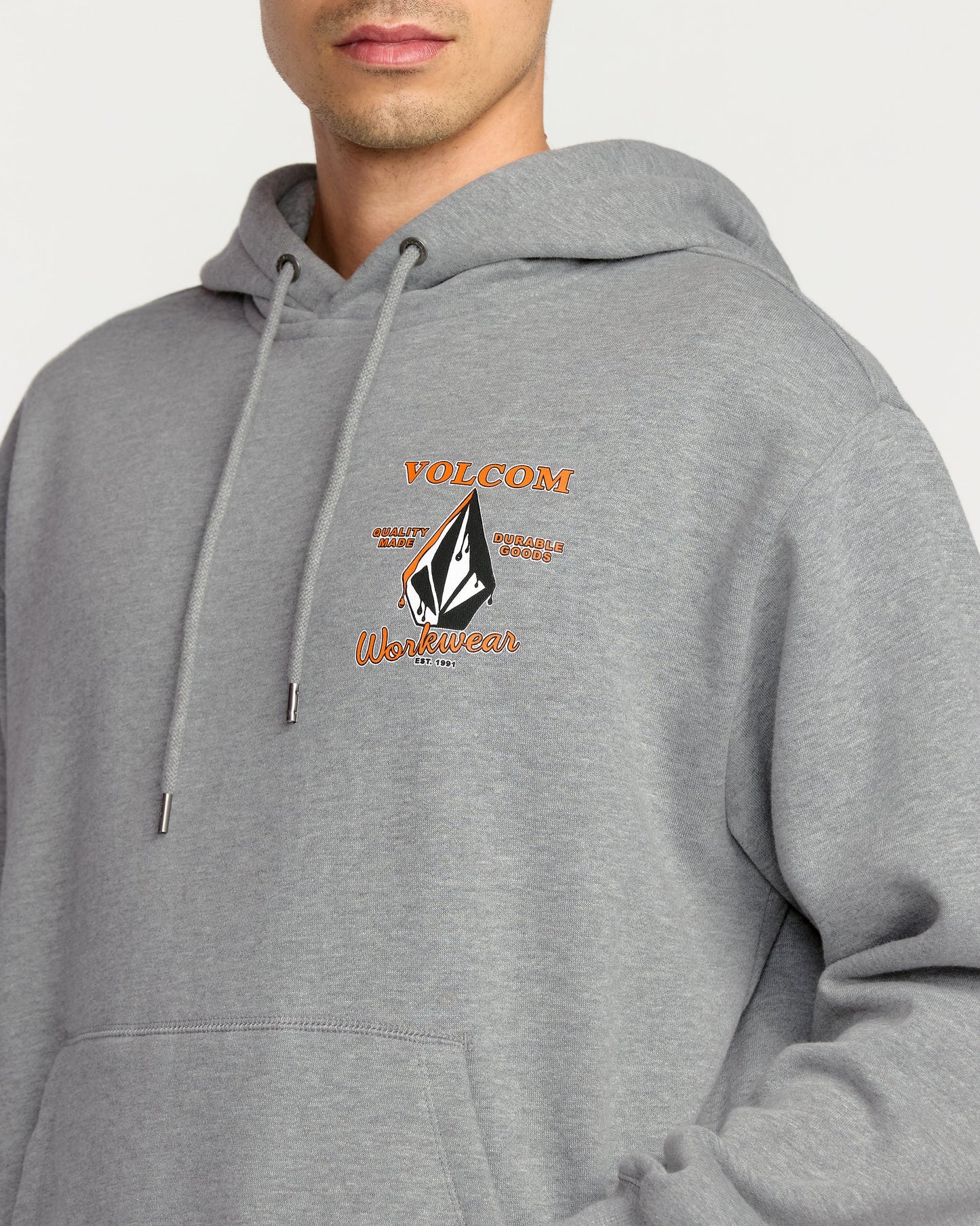 Sweat À Capuche Workwear - Heather Grey