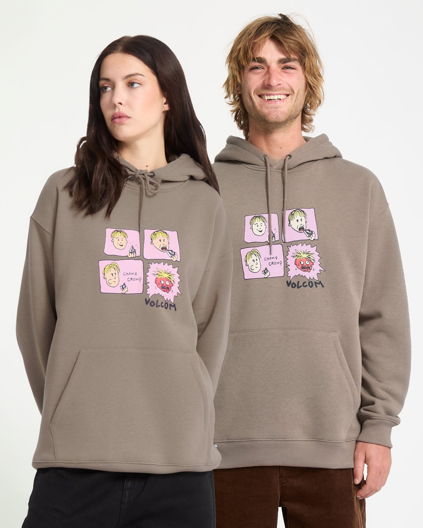 Chomp Chomp Kapuzenpullover - Gestromt