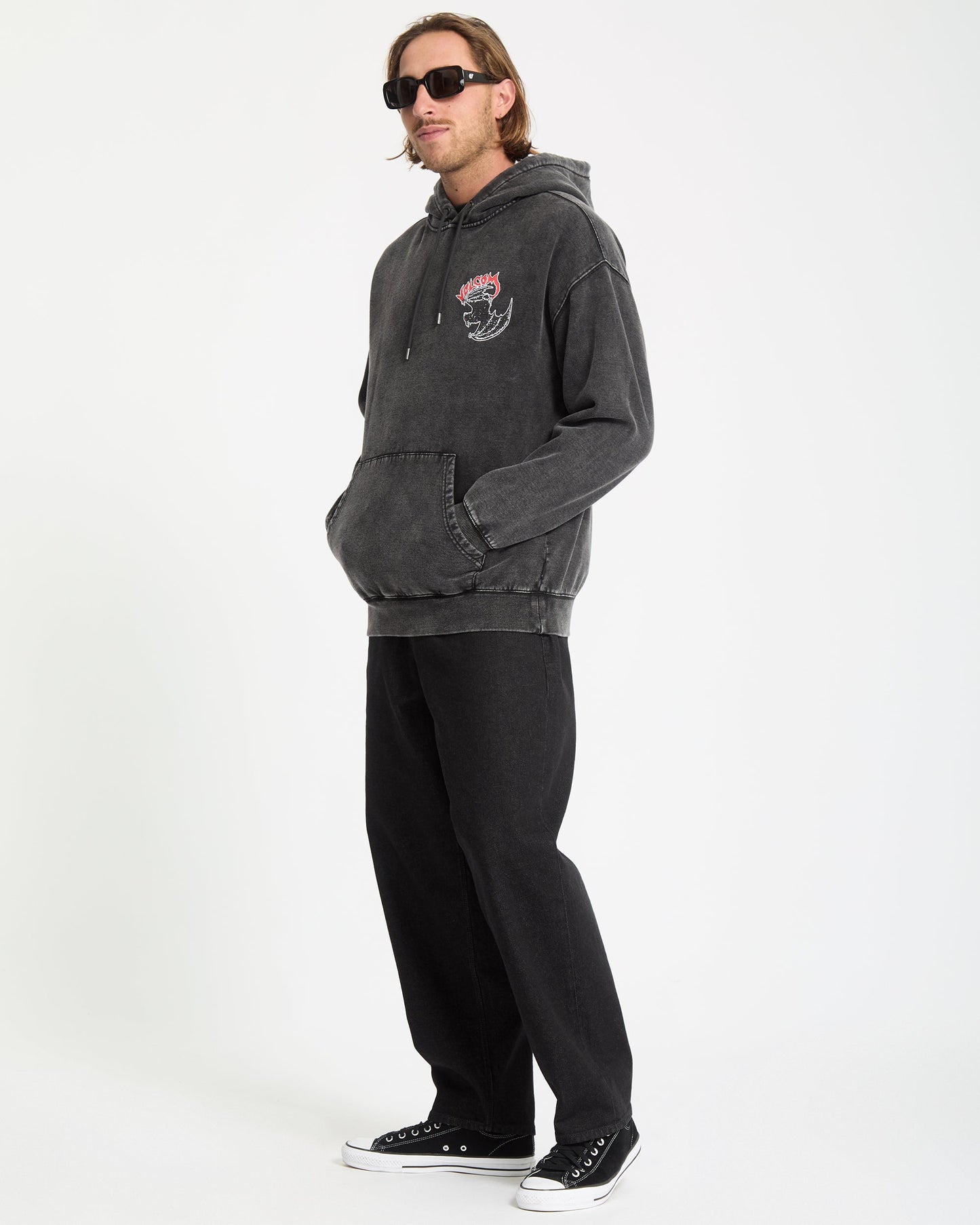 Nightwasher Hoodie - Helles Säureschwarz