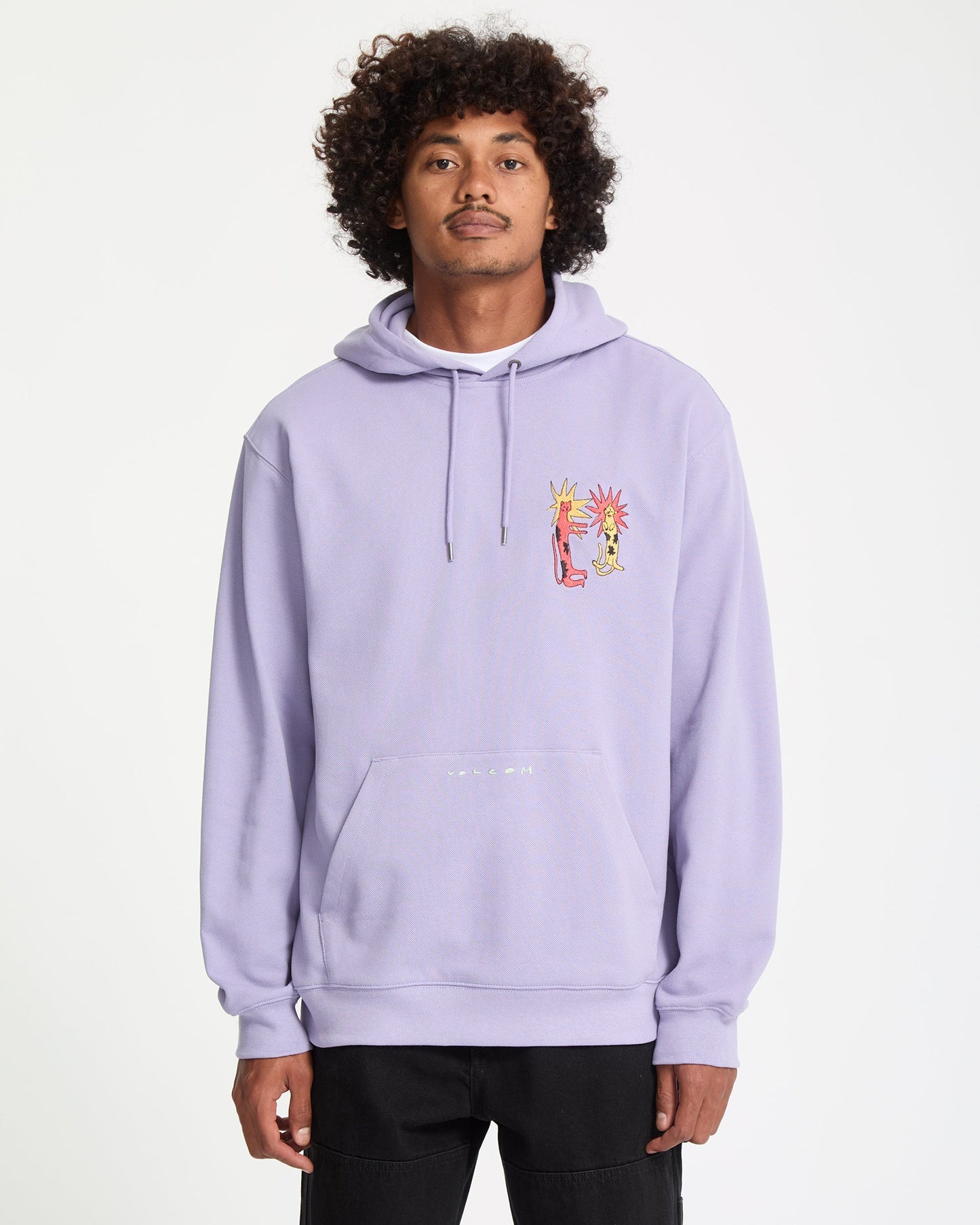 Sweat À Capuche Longo Cats - Purple Ash