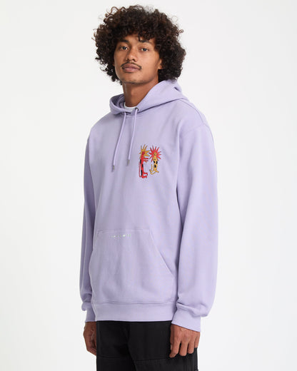 Sweat À Capuche Longo Cats - Purple Ash