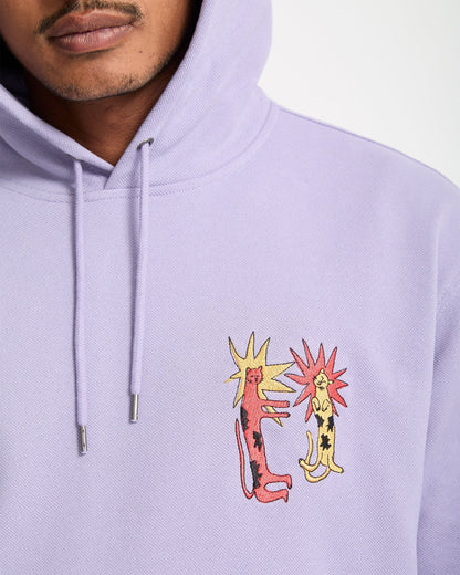 Longo Cats Kapuzenpullover - Purple Ash
