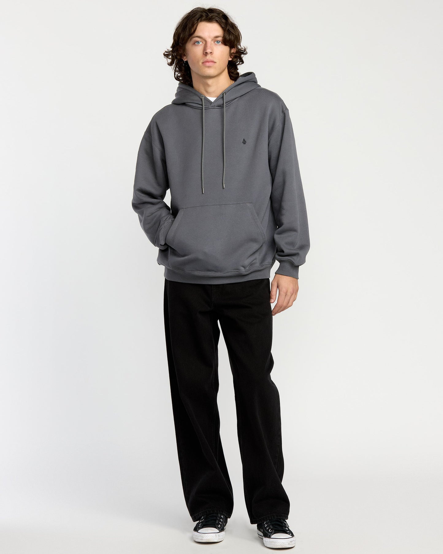 Sweat À Capuche Single Stone - Asphalt Black