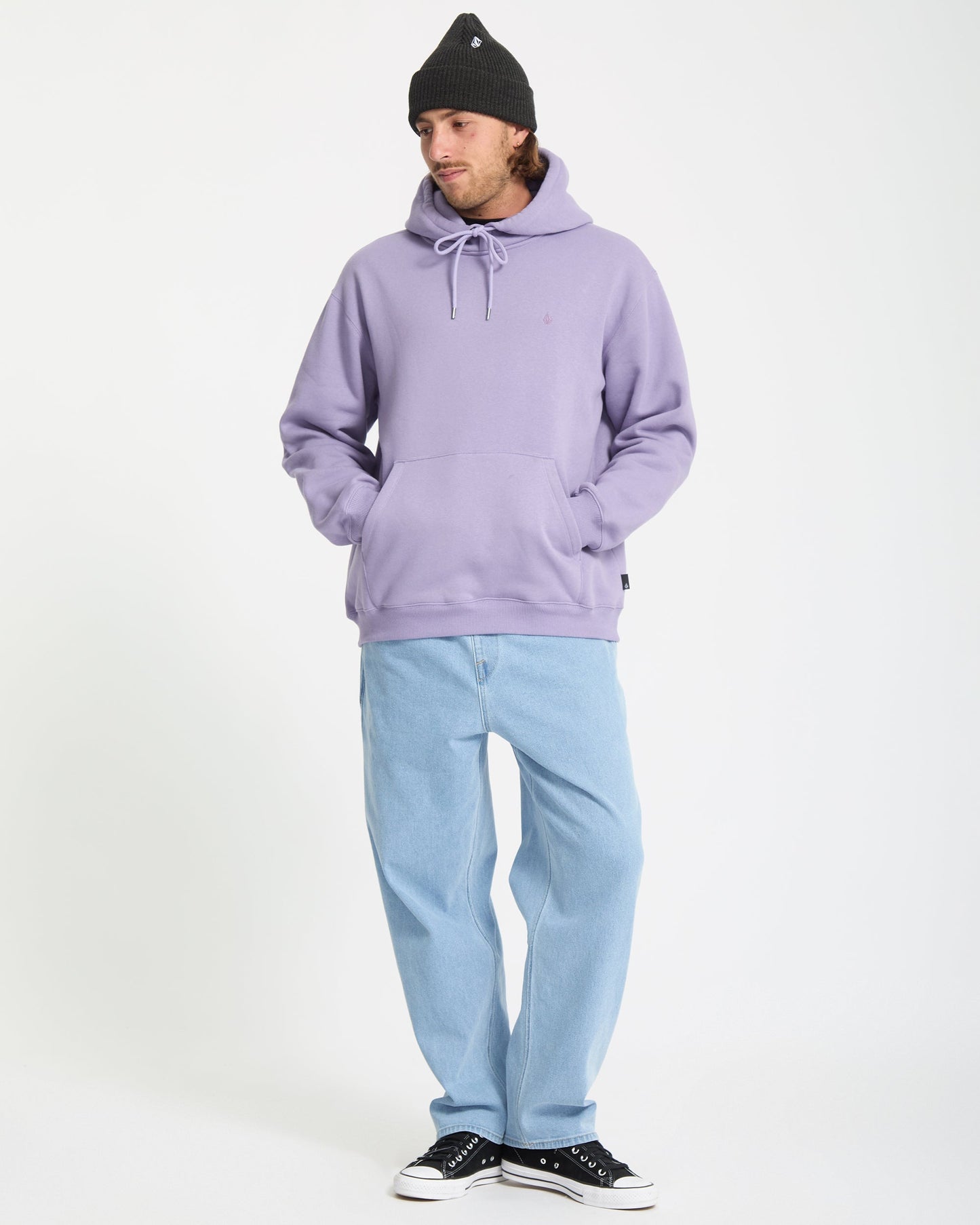 Sweat À Capuche Single Stone - Purple Ash