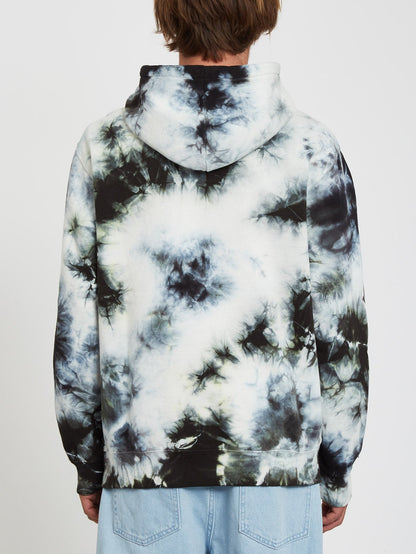 Sweat à capuche Iconic Stone Plus - LIME TIE DYE