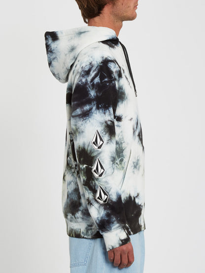 Sweat à capuche Iconic Stone Plus - LIME TIE DYE