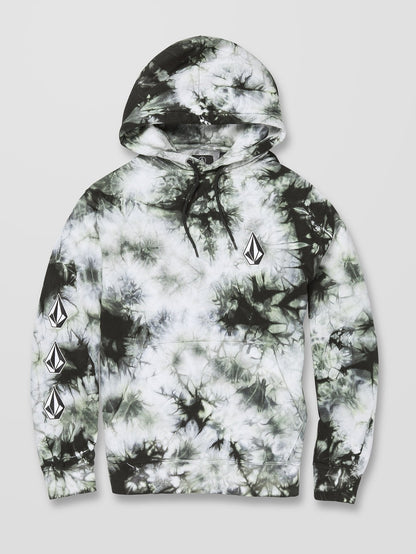 Sweat à capuche Iconic Stone Plus - LIME TIE DYE