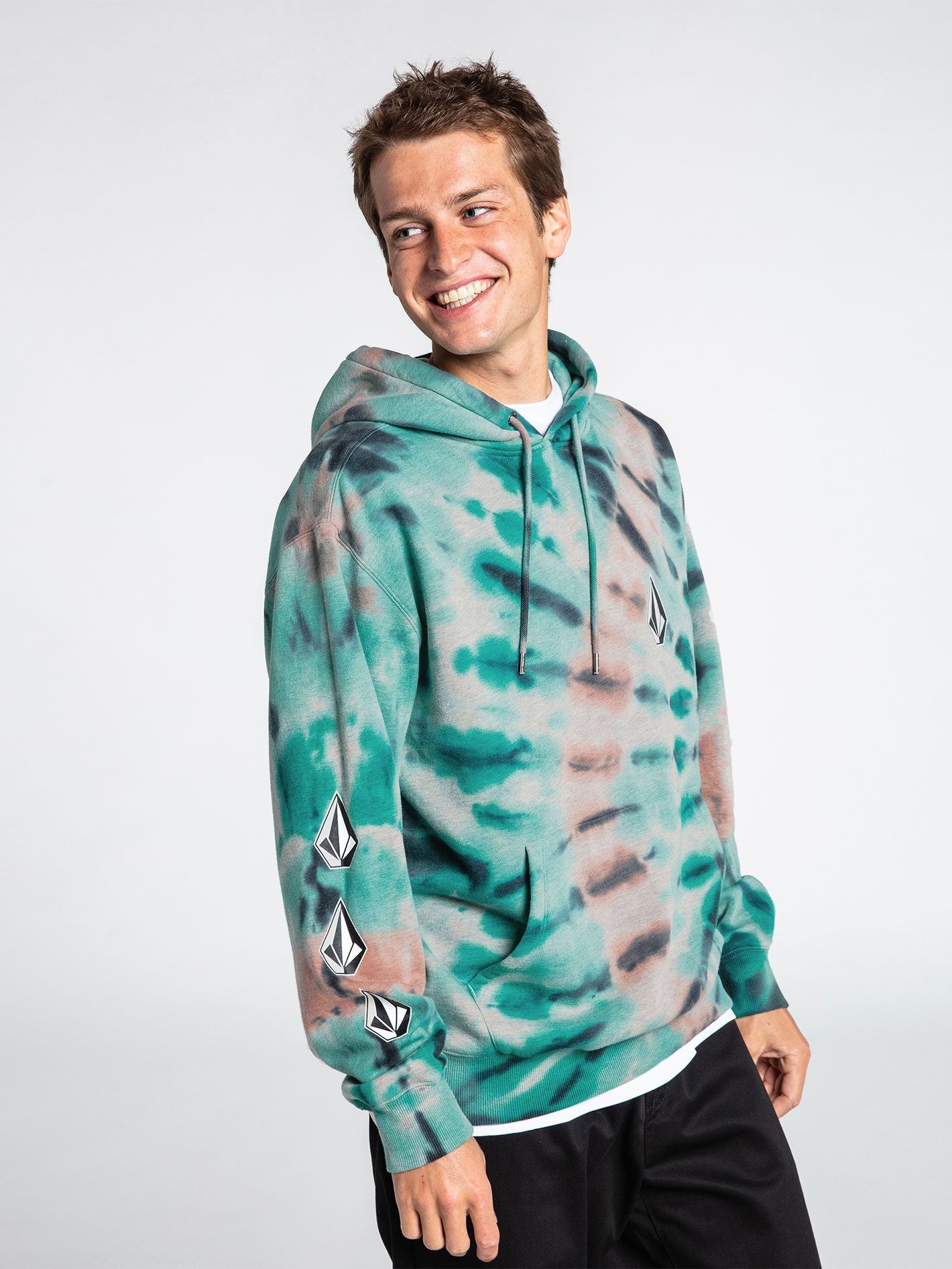 Iconic Stone Plus Hoodie - Tie Dye