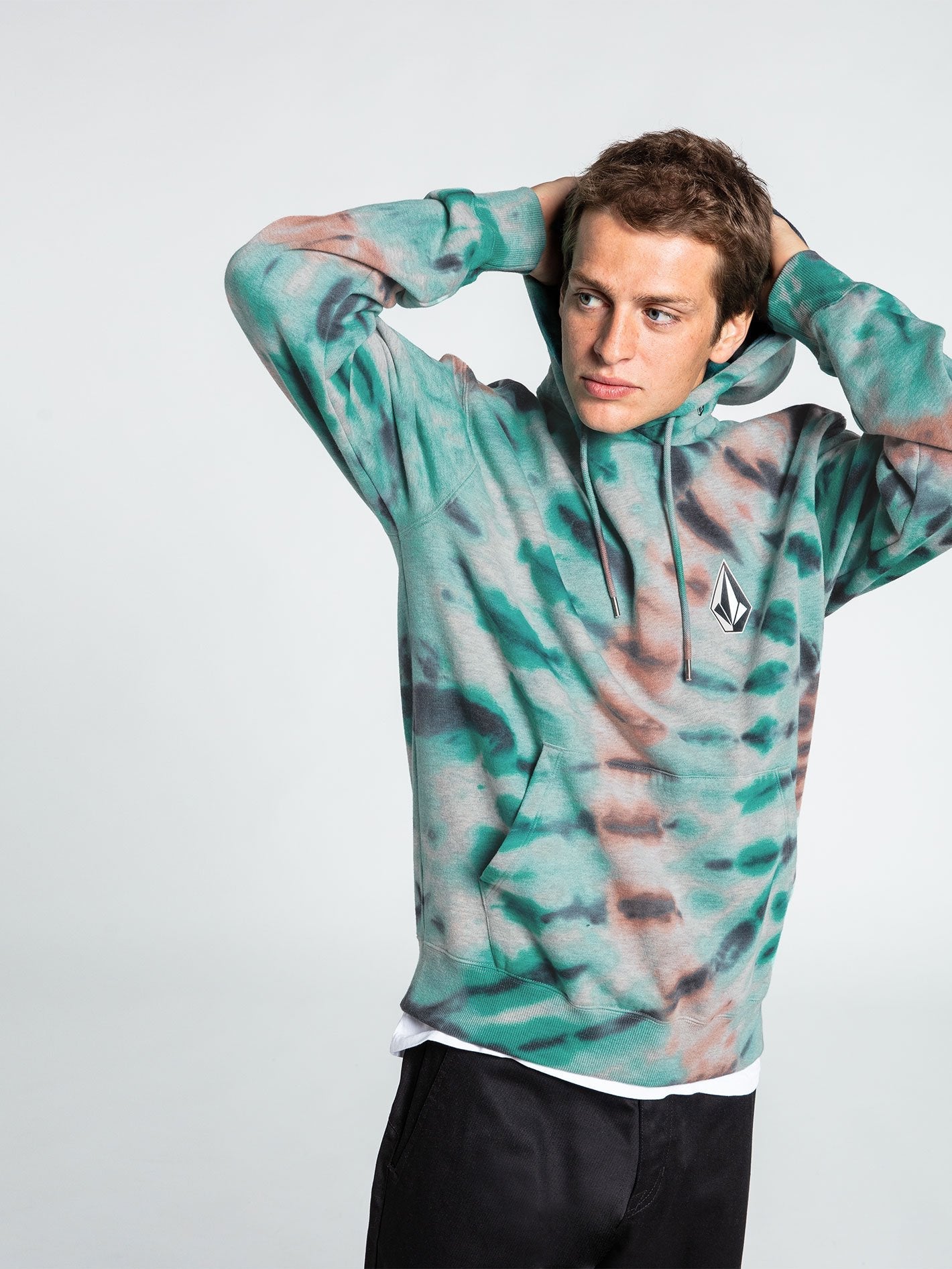 Iconic Stone Plus Hoodie - Tie Dye