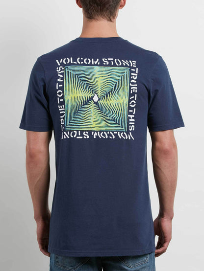 Stone Radiator Kurzarm-T-Shirt - Marineblau