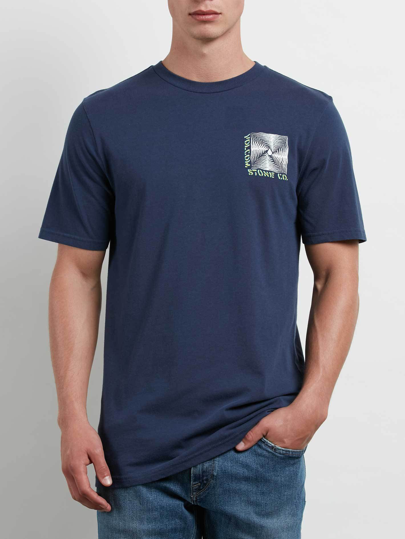 Stone Radiator Kurzarm-T-Shirt - Marineblau