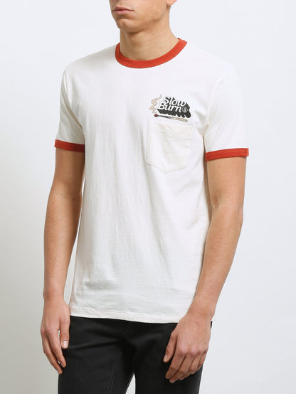T-shirt à manches courtes Slowburn - Egg White