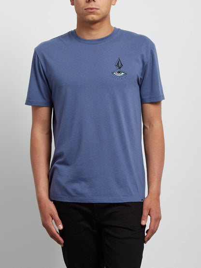 Burch Eye Kurzarm-T-Shirt - Dunkelblau