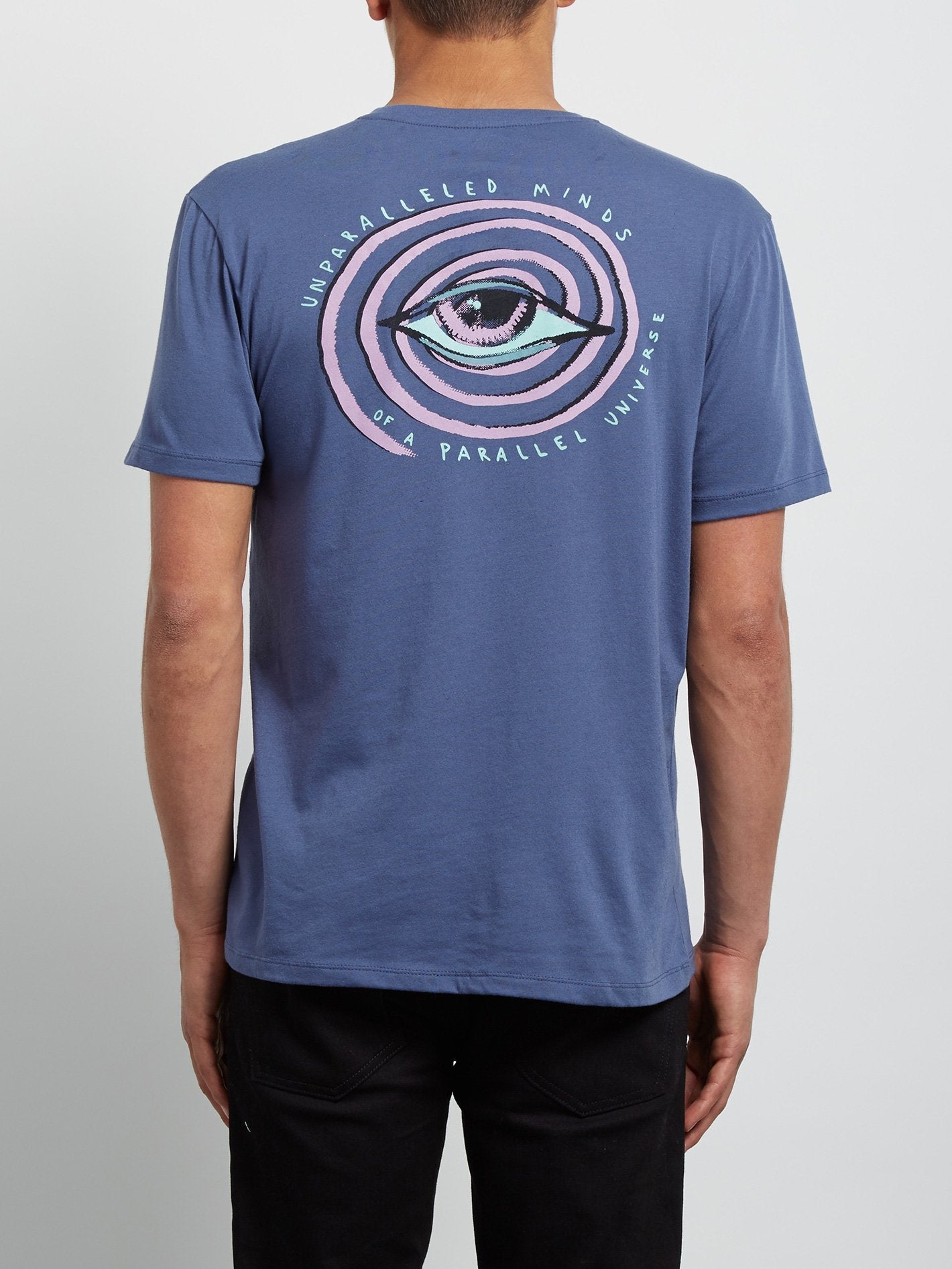 Burch Eye Kurzarm-T-Shirt - Dunkelblau