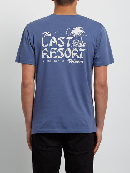 Last Resort Short Sleeve T-Shirt - Deep Blue