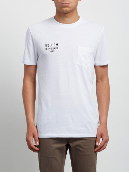 Hellacin Kurzarm-T-Shirt - Weiß