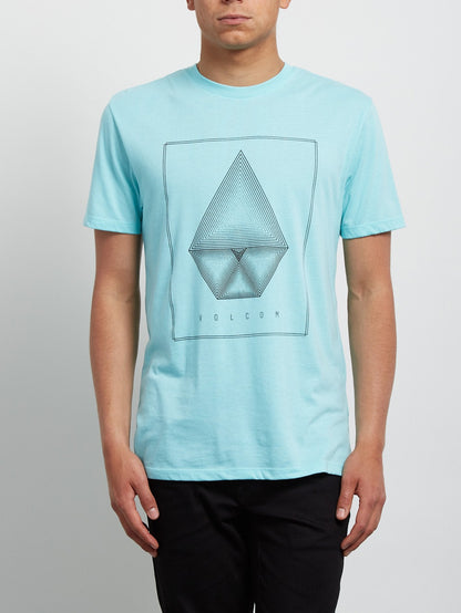 Concentric Kurzarm-T-Shirt - Blasses Aqua
