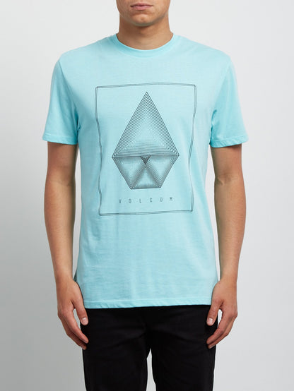 Concentric Kurzarm-T-Shirt - Blasses Aqua