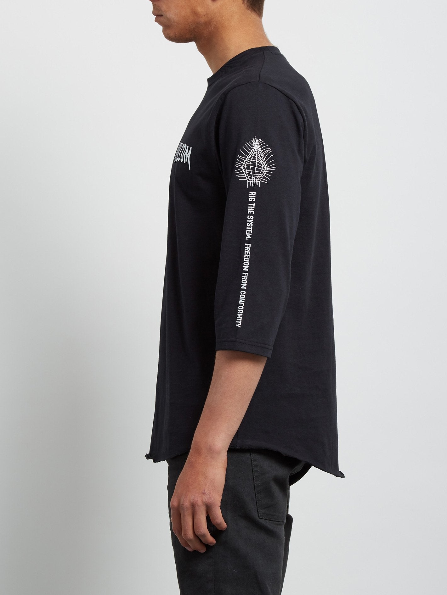 T-shirt manches 3/4 Enabler - Black