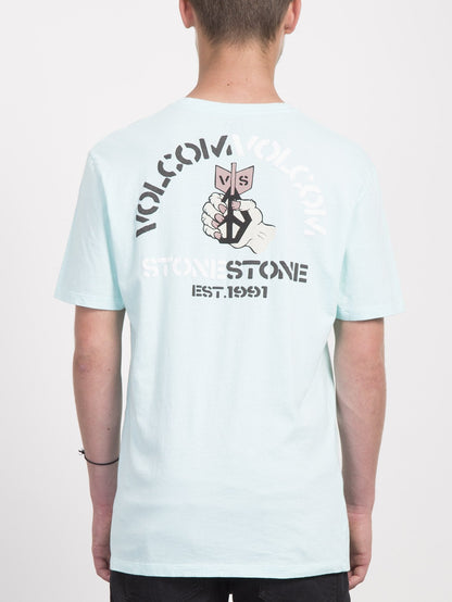 T-shirt Check Two - Pale Aqua