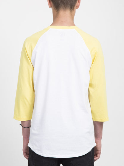 Winged Peace 3/4 T-shirt - Yellow