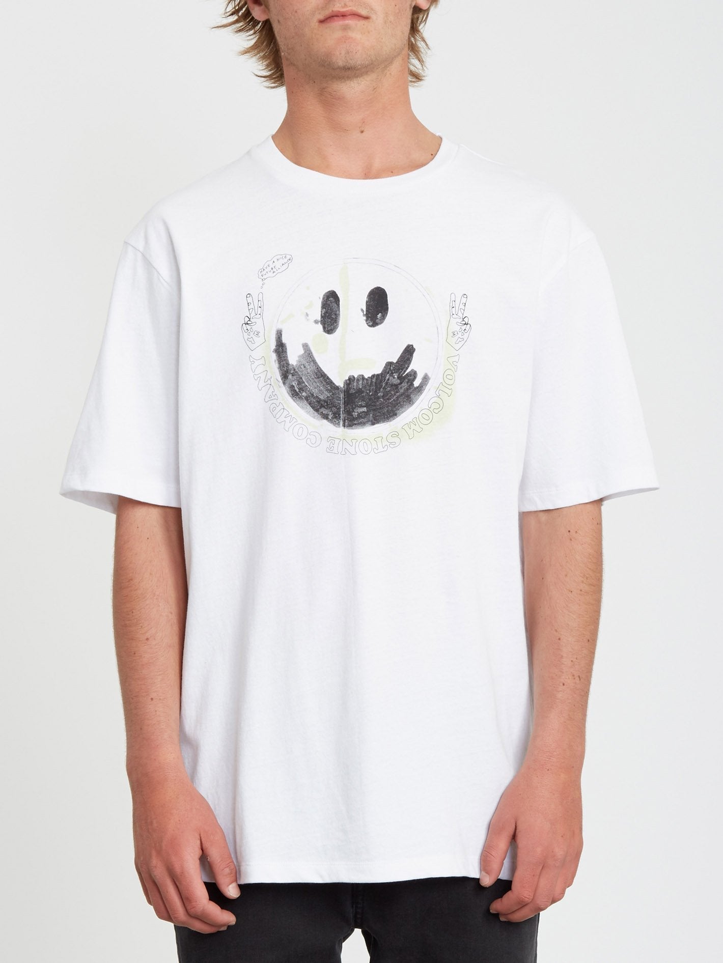 Fake Smile T-Shirt - WEISS
