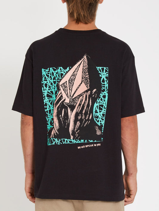 Stone Face T-Shirt - Schwarz