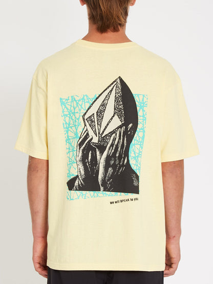 Stone Face T-shirt - Dawn Yellow