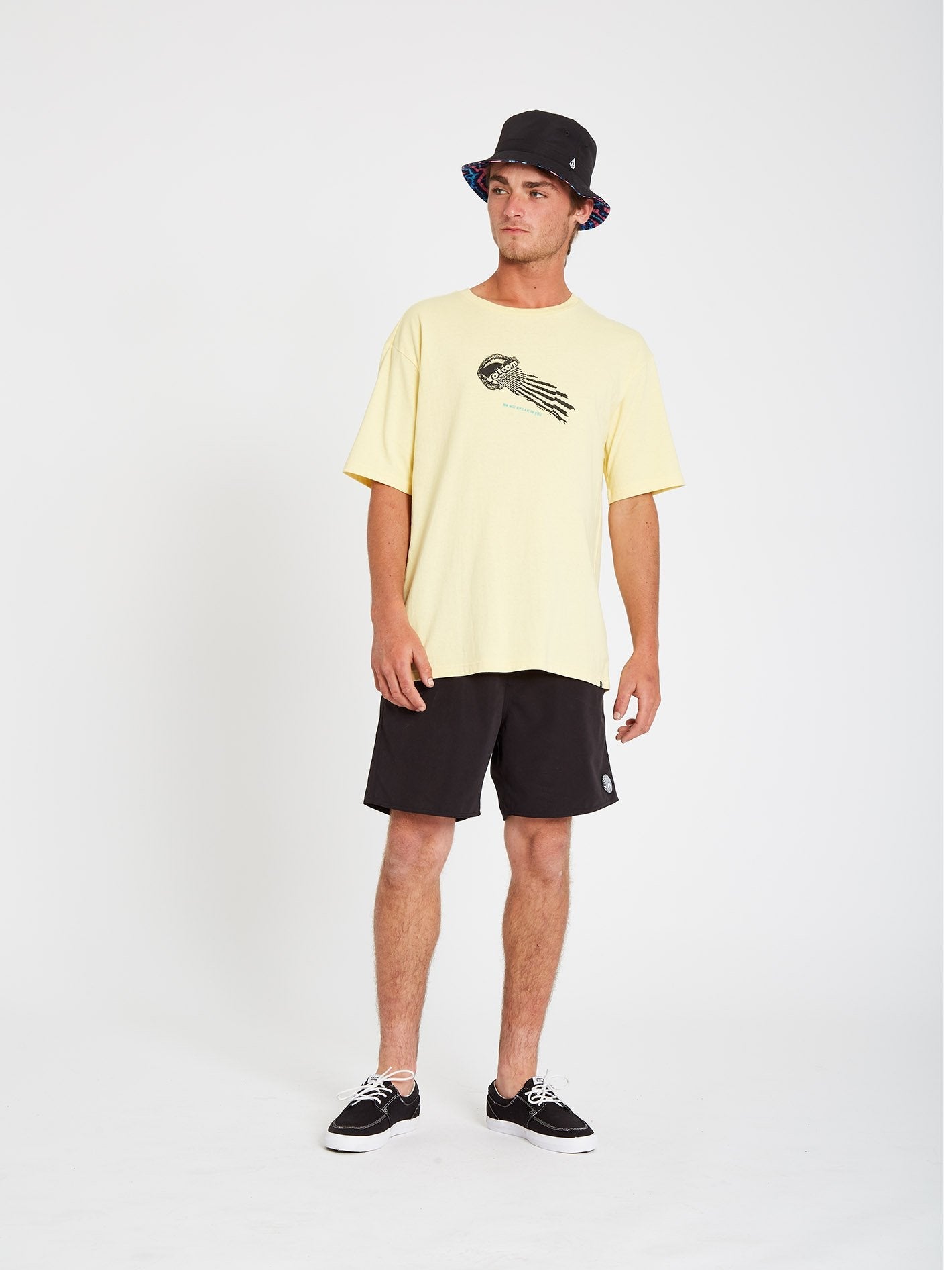 Stone Face T-shirt - Dawn Yellow