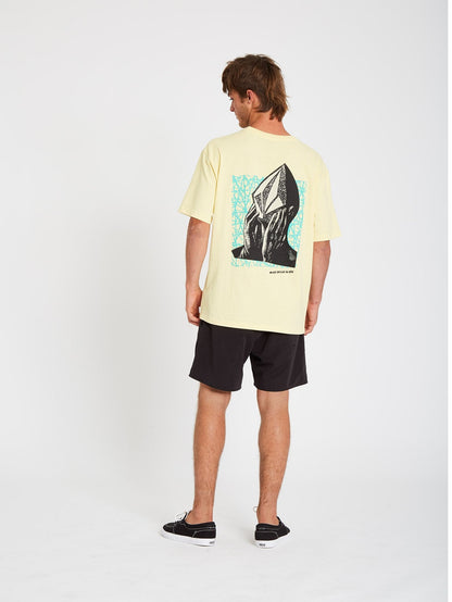 Stone Face T-shirt - Dawn Yellow