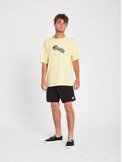 Stone Face T-shirt - Dawn Yellow