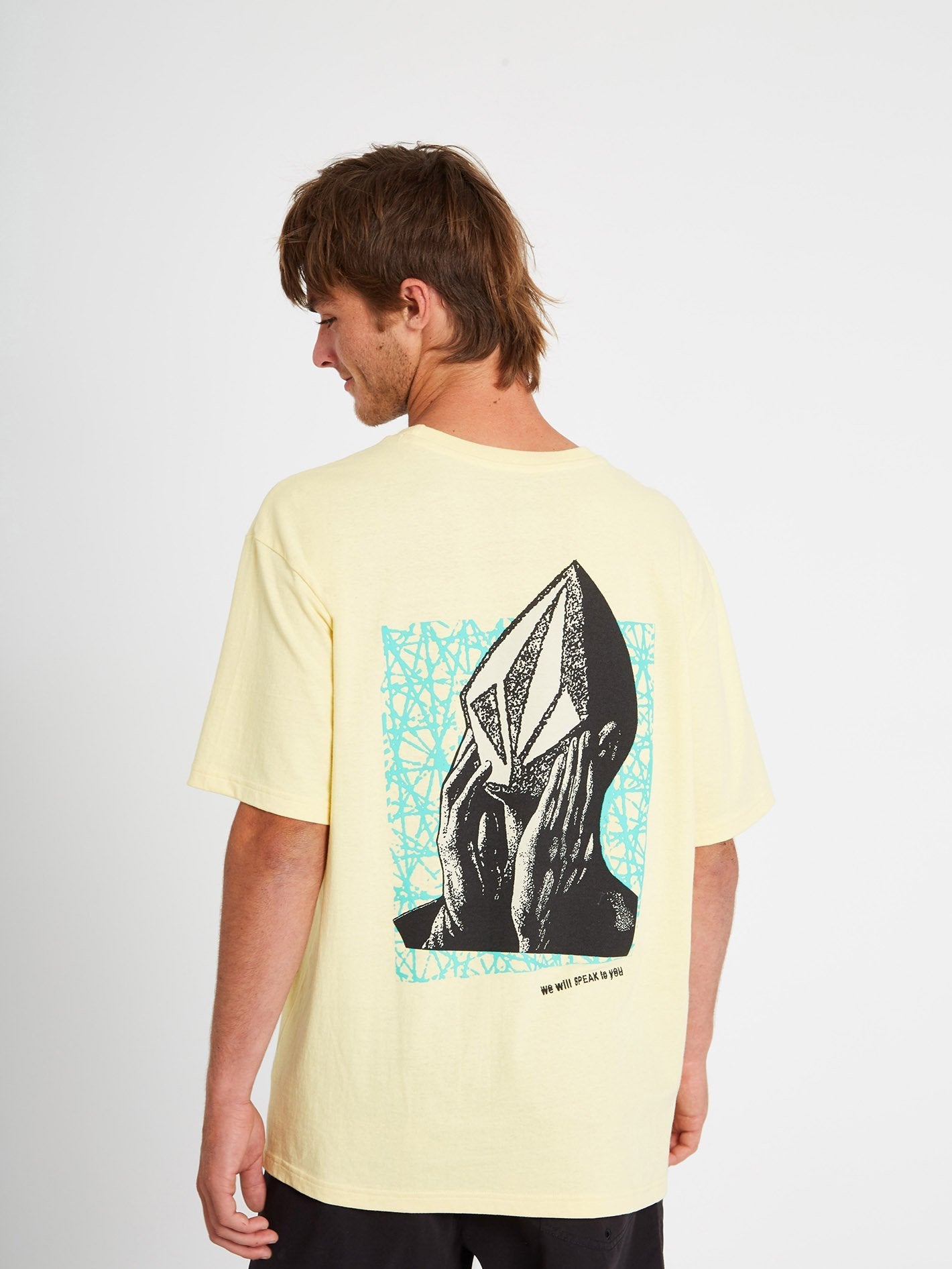 Stone Face T-shirt - Dawn Yellow