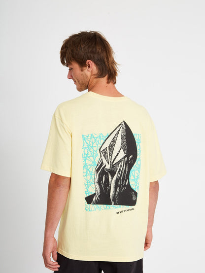 Stone Face T-shirt - Dawn Yellow