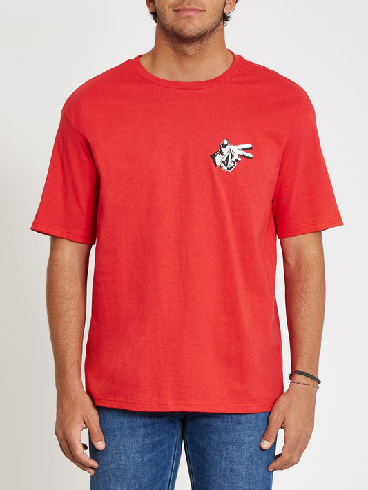 Clatter T-Shirt - Karminrot