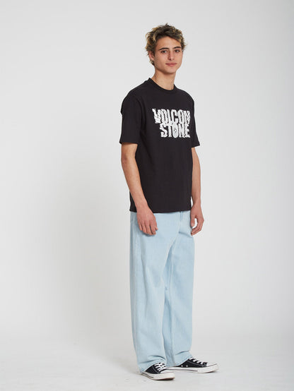Zerschmettertes T-Shirt – SCHWARZ