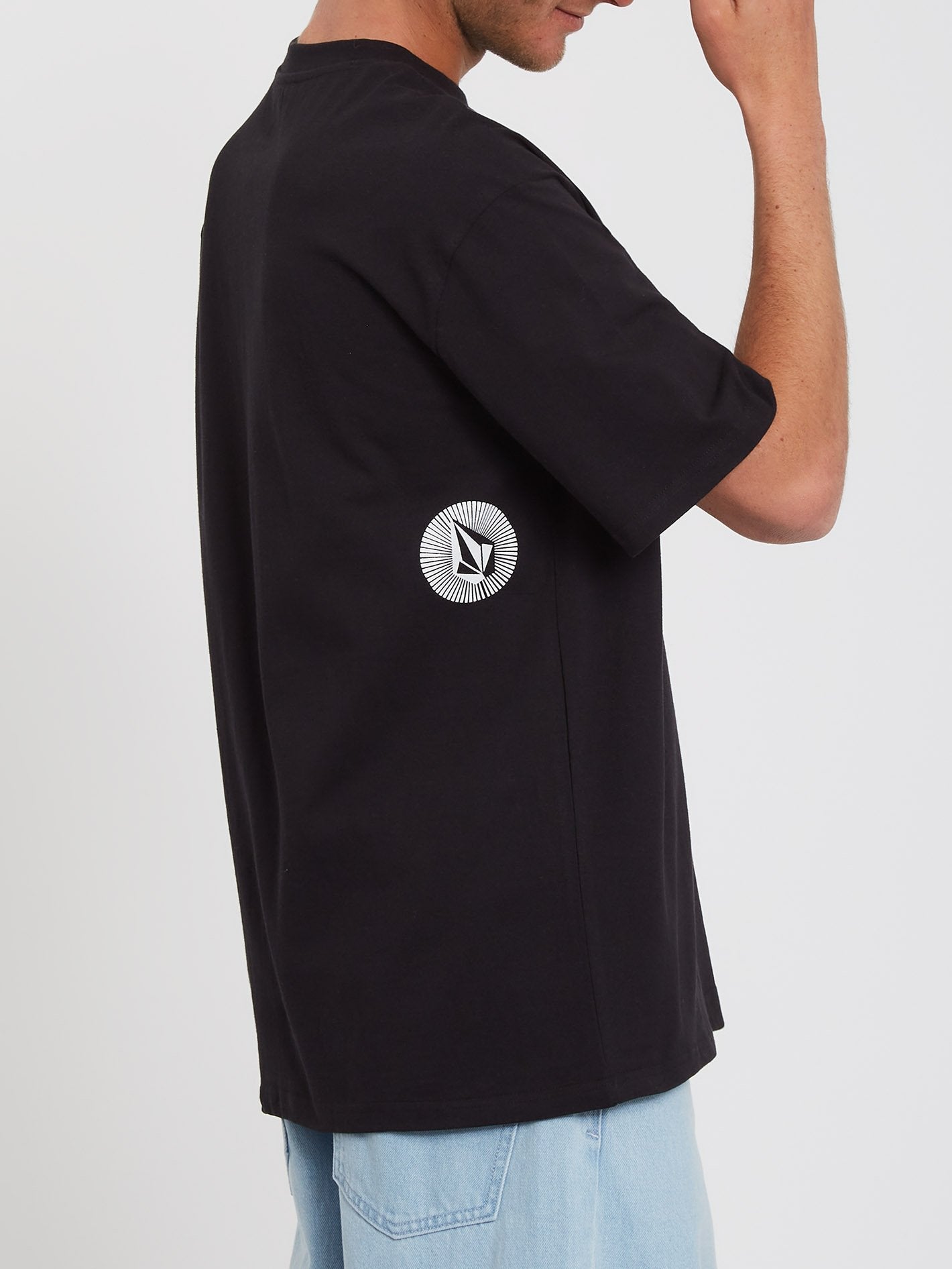 Zerschmettertes T-Shirt – SCHWARZ