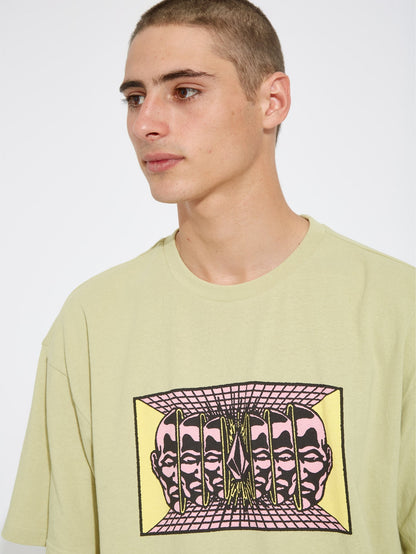T-shirt Mind Invasion - LENTIL GREEN