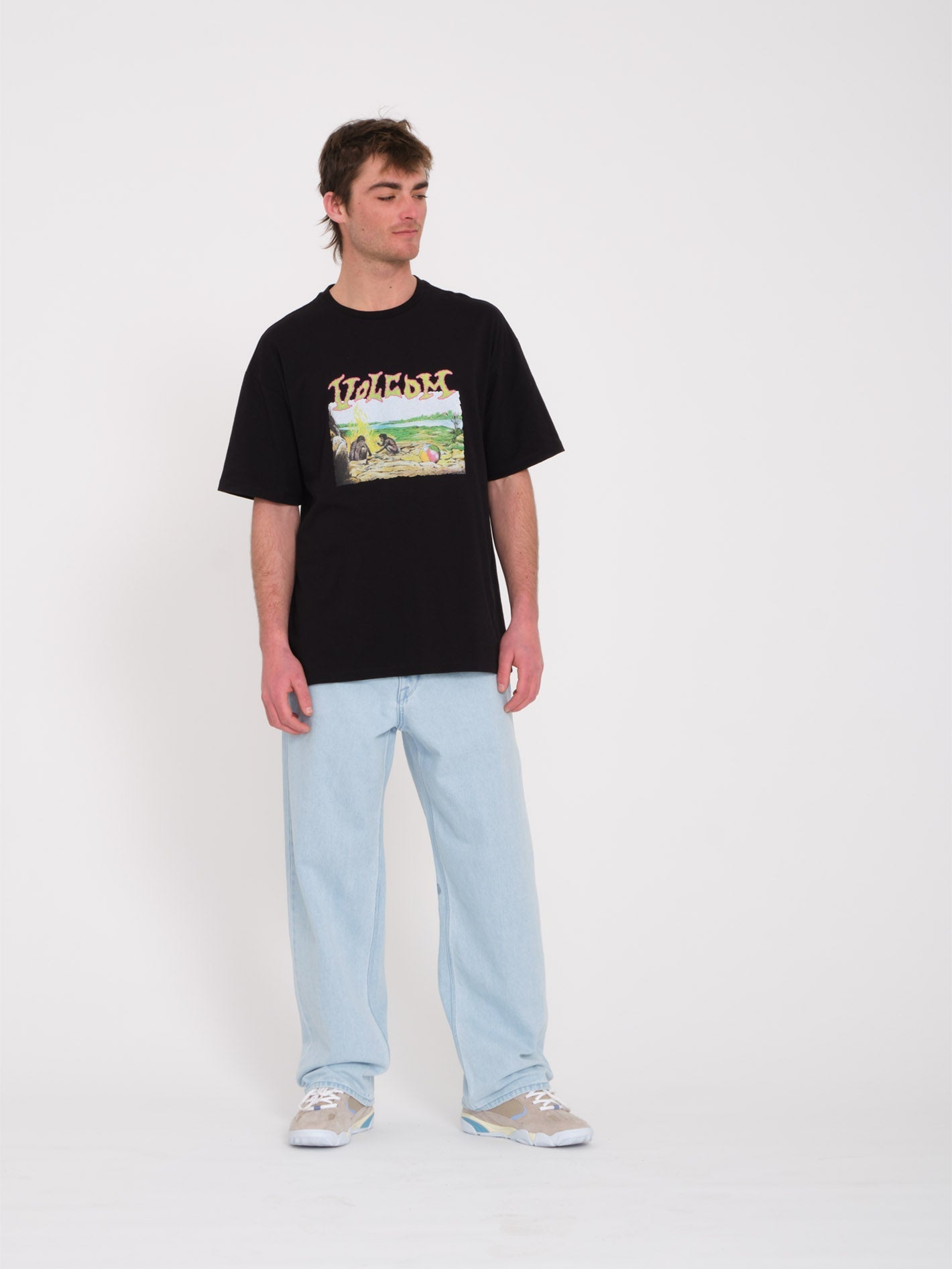 T-shirt Crossworld - BLACK