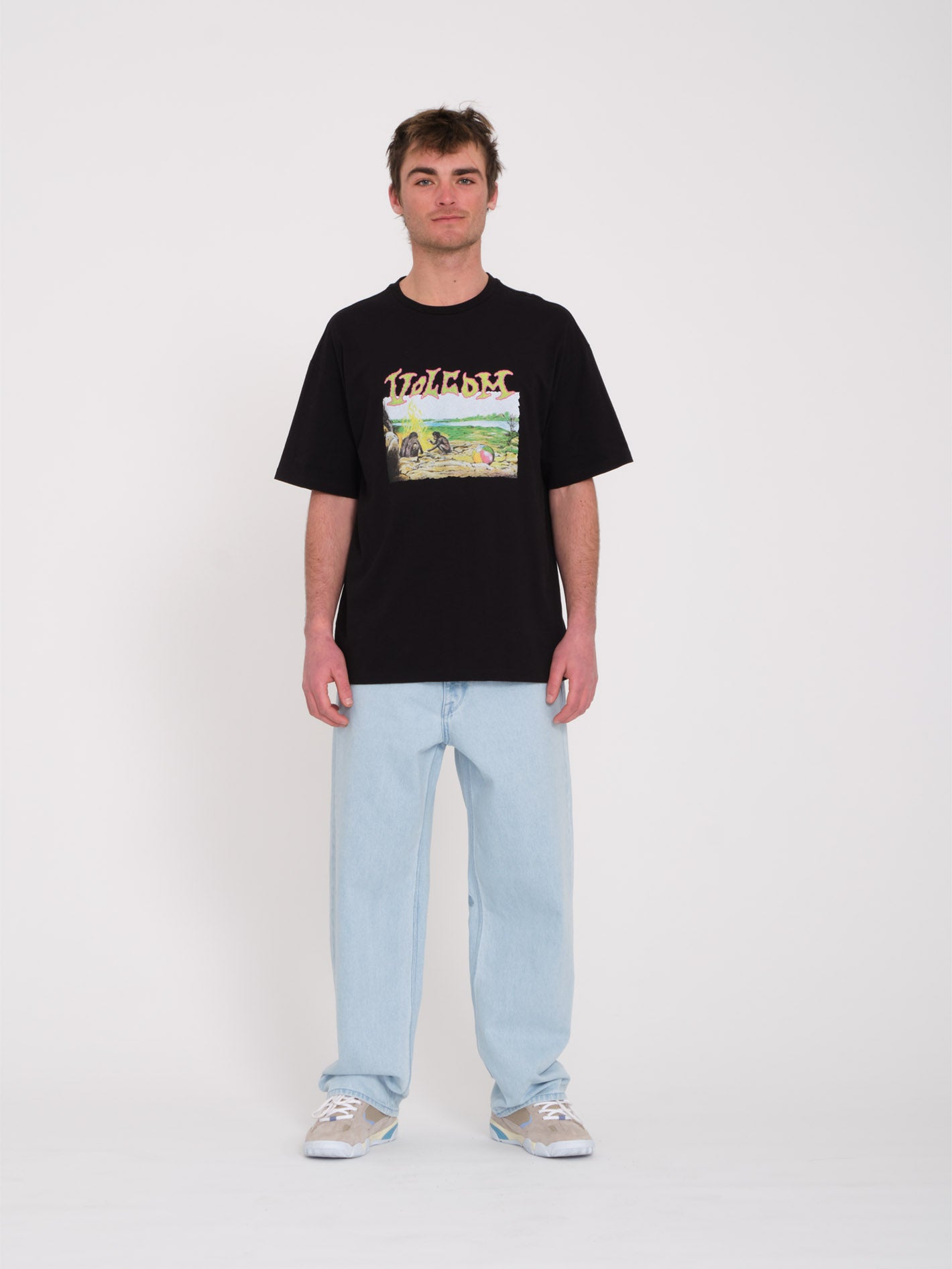 T-shirt Crossworld - BLACK