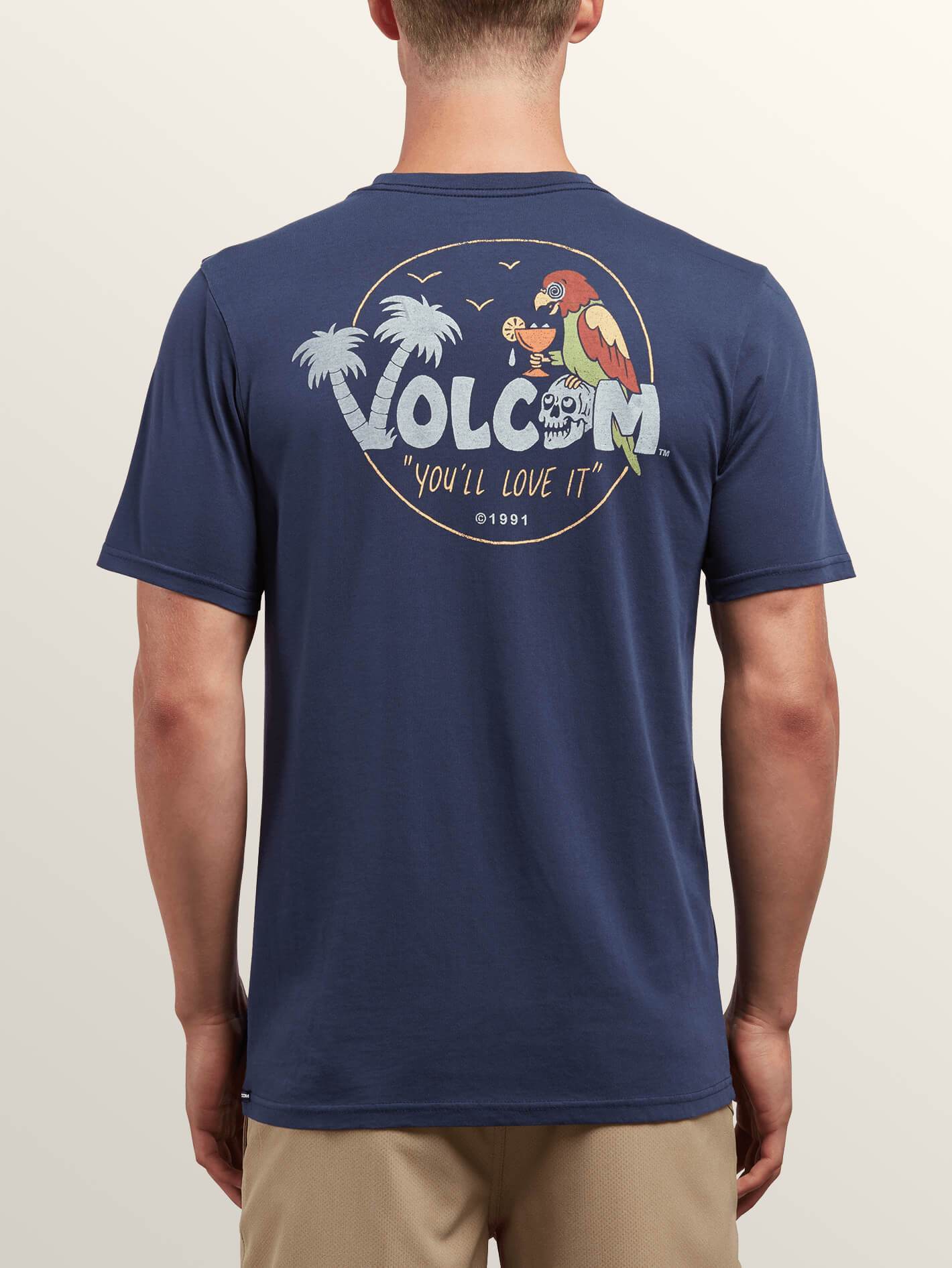 El Loro Loco Kurzarm-T-Shirt – Marineblau