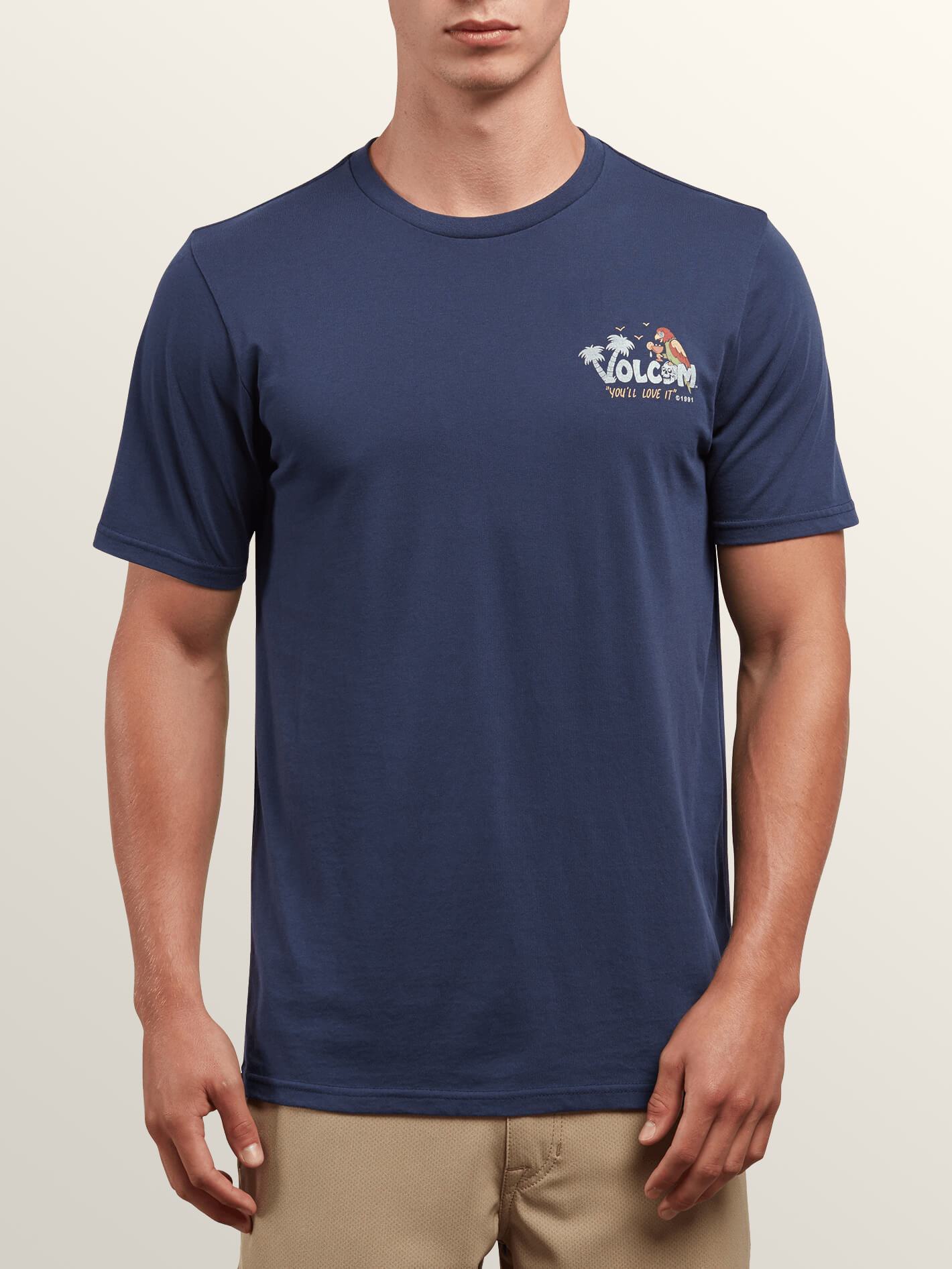 El Loro Loco Kurzarm-T-Shirt – Marineblau