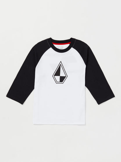 Schroff X Volcom 3/4 Raglan-T-Shirt – Weiß