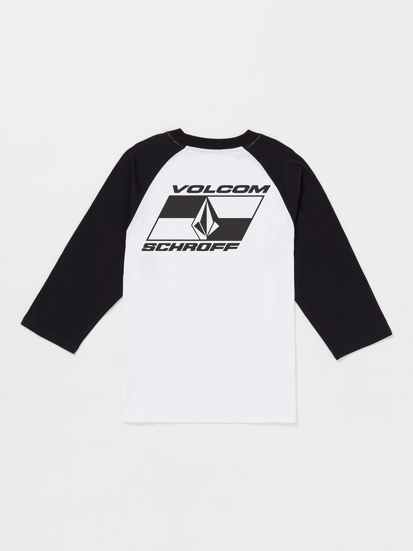 T-Shirt Schroff X Volcom 3/4 Raglan - White