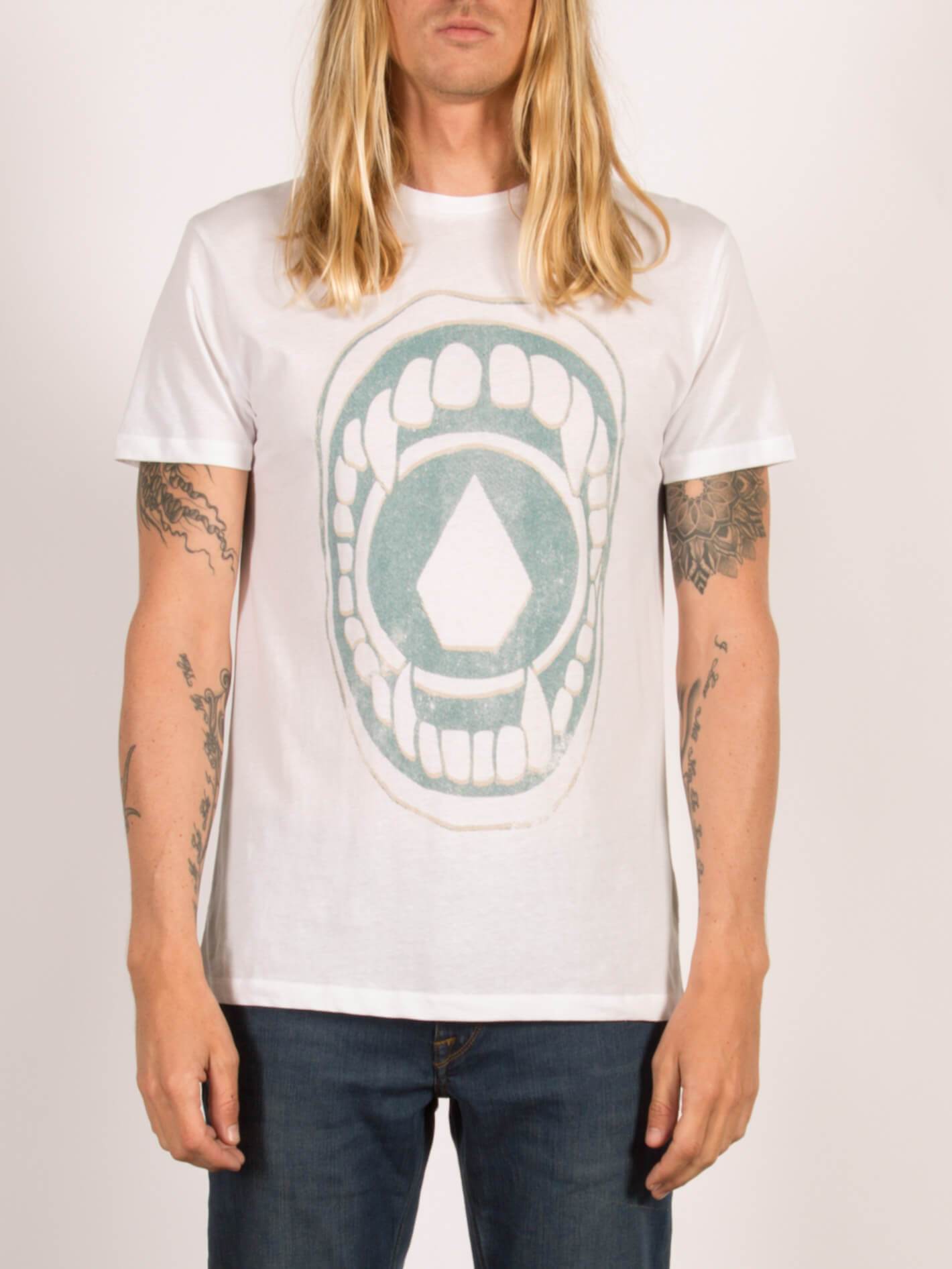Chew Kurzarm-T-Shirt - Weiß