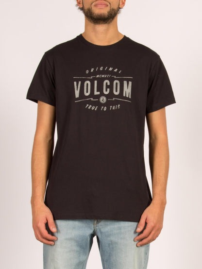 Garage Club Kurzarm-T-Shirt - Schwarz
