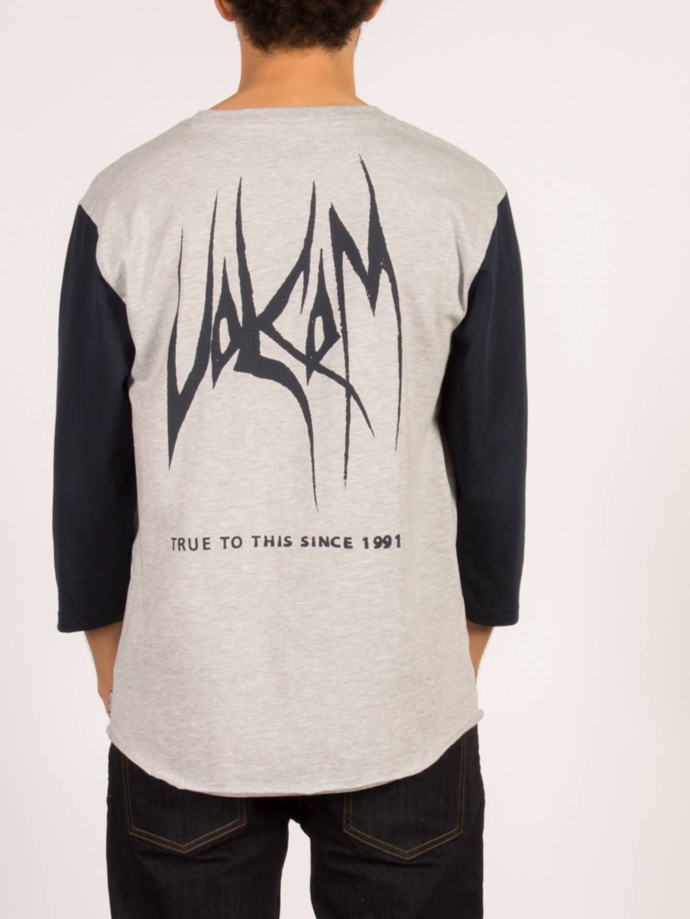 Carving Block 3/4-Ärmel-T-Shirt – Heather Grey