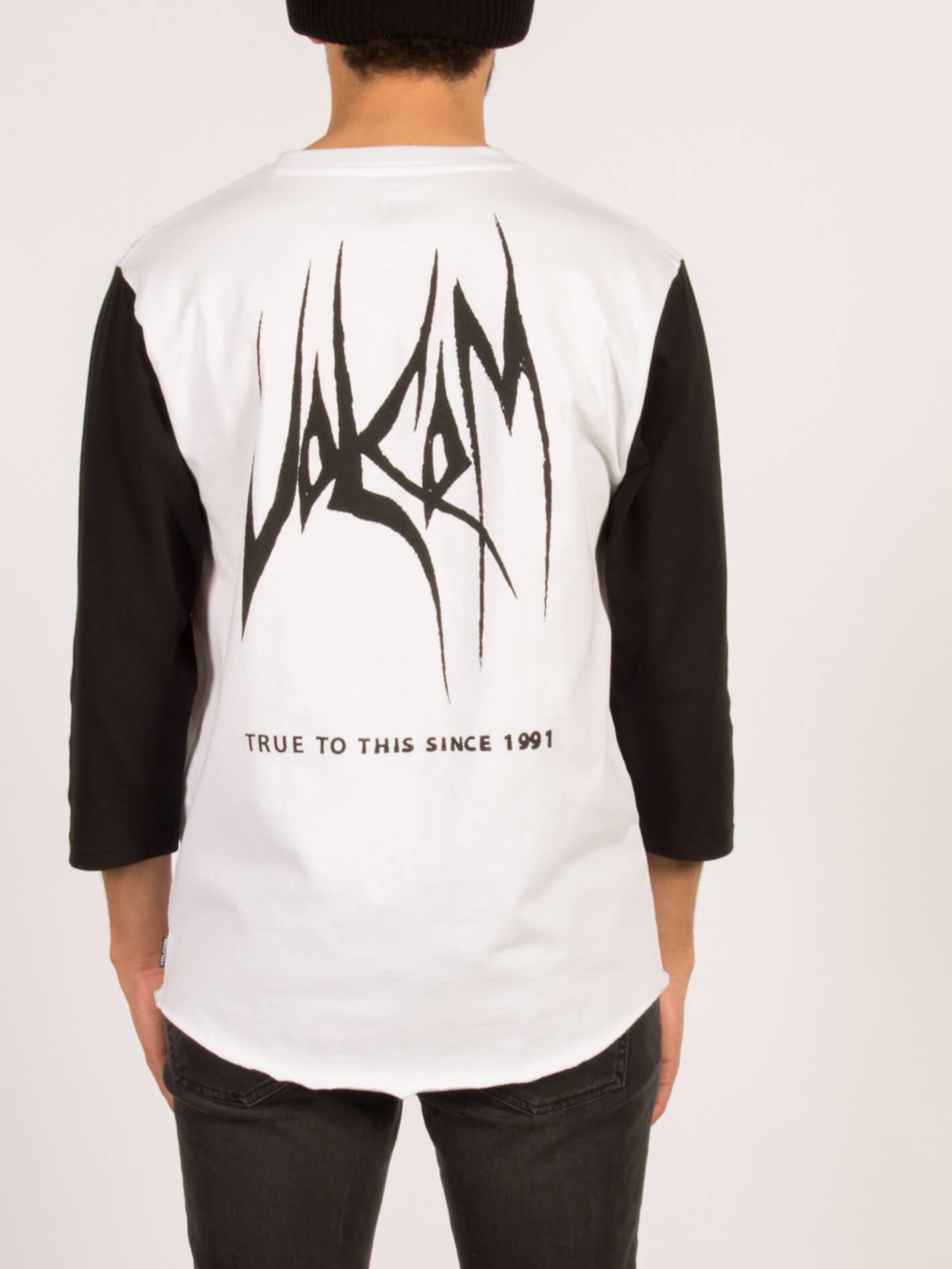 Carving Block 3/4-Ärmel-T-Shirt - Weiß