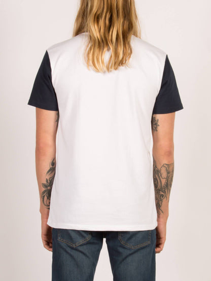 Washer Kurzarm-T-Shirt - Marineblau